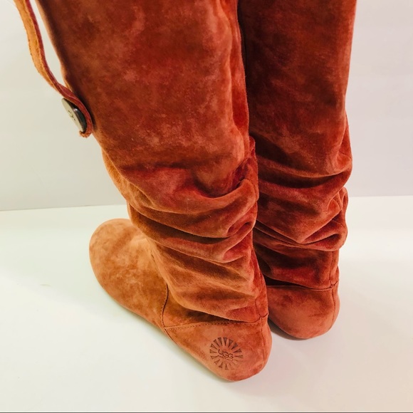UGG Rust Color Suede Boot - Picture 7 of 8